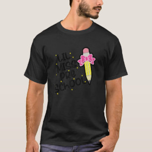Kleine Miss Vorschule 1. Schultag Mädchen Pre K 1 T-Shirt