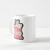 Kleine Miss zurück zur Schule Kaffeetasse (Vorderseite Links)