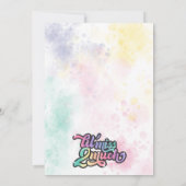 Kleine Miss zwei viel Geburtstag Einladung! Einladung (Rückseite)