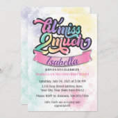 Kleine Miss zwei viel Geburtstag Einladung! Einladung (Vorne/Hinten)