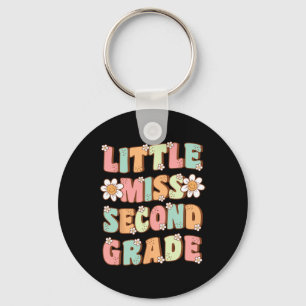 Kleine Miss Zweite Klasse Süße Groovy Einschulung  Schlüsselanhänger