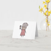 Kleine Mitteilungskarten mit Köche (Gelbe Blume)