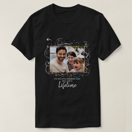 Kleine Momente Feiern Foto Masking T-Shirt (Design vorne)