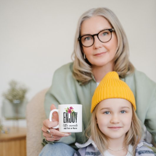 Kleine Momente Moderne Chic Floral genießen Espressotasse