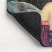 Kleine Mond Großaugen-Fee Fantasy-Kunst Mousepad (Ecke)
