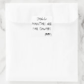 Kleine Monitore sind für Umschläge geeignet. Quadratischer Aufkleber (Tasche)