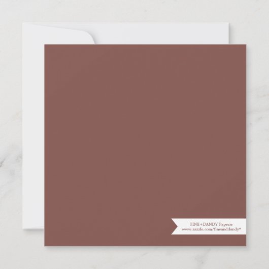 KLEINE MONKEYS| BABY SHOWING INVITATION EINLADUNG (Rückseite)