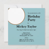 KLEINE MONKEYS THEMED BIRTHDAY CAKE EINLADUNG (Rückseite)