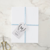 Kleine Monogram-benutzerdefinierte Geschenktags Geschenkanhänger (Mit Garn)