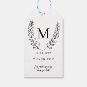 Kleine Monogram-benutzerdefinierte Geschenktags Geschenkanhänger
