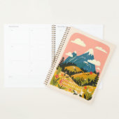 Kleine Monogramm-Name-Boho-Berge-Illustration Planer (Anzeige)
