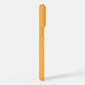 Kleine Monogrammbuchstabe Gelb-Orange Minimalistis iPhone Hülle (Rechte Seite)