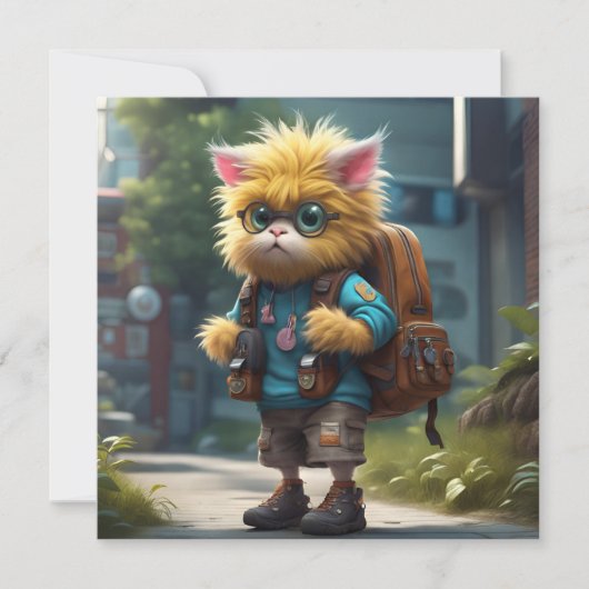 Kleine Monster AI Fantasy Digital Art Print (Vorderseite)