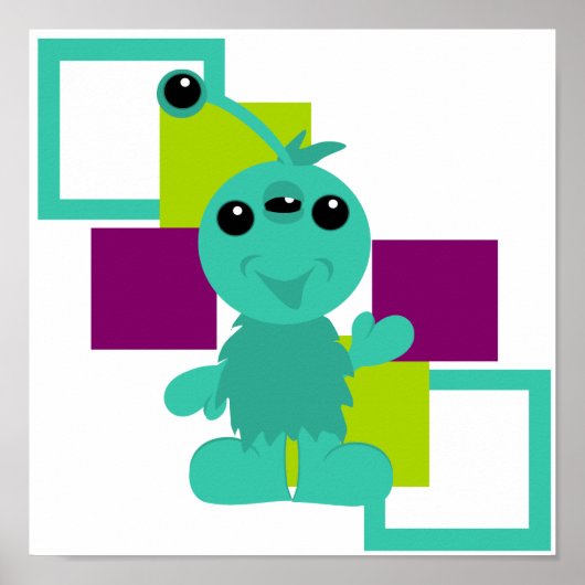 Kleine Monster-Alien-Kreatur Poster (Vorne)