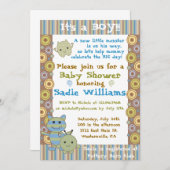 Kleine Monster-Babyparty-Einladung Einladung (Vorne/Hinten)