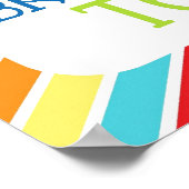 Kleine Monster bringen ihre Zähne in die Printmedi Poster (Ecke)