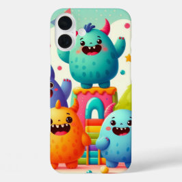 Kleine Monster-Design iPhone 16 Plus Hülle