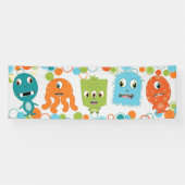 Kleine Monster-Fahne Banner (Horizontal)
