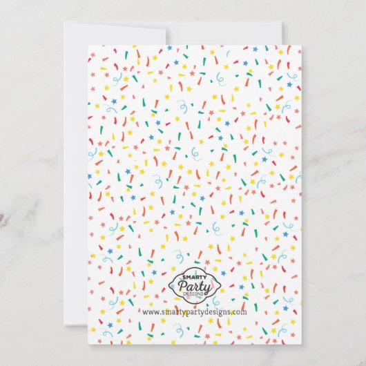 Kleine Monster-Geburtstagsparty Einladung (Rückseite)