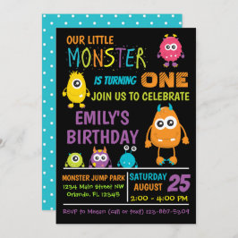Kleine Monster Geburtstagsparty Einladung