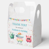 Kleine Monster-Geburtstagsparty Geschenkschachtel (Geöffnet)