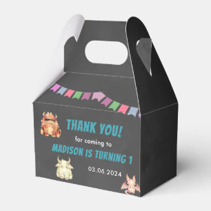 Kleine Monster-Geburtstagsparty Geschenkschachtel