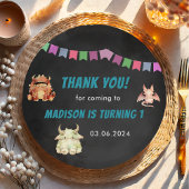 Kleine Monster-Geburtstagsparty Pappteller