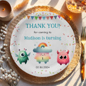 Kleine Monster-Geburtstagsparty Pappteller