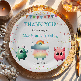 Kleine Monster-Geburtstagsparty Pappteller