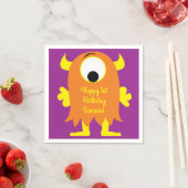 Kleine Monster Geburtstagsparty Serviette (Beispiel)