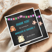 Kleine Monster-Geburtstagsparty Serviette