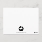 Kleine Monster Halloween-Trick oder Postkarte beha (Rückseite)