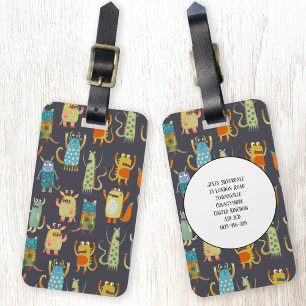 Kleine Monster Individuelle Name Gepäckanhänger