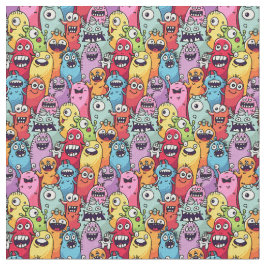 Kleine Monster Kinderkinderzimmer lustige Gesicht Stoff