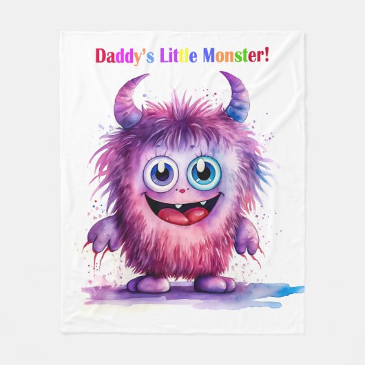 Kleine Monster-Serie Fleecedecke (Vorderseite)