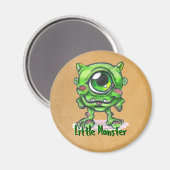 Kleine Monster-Taste Magnet (Vorderseite/Rückseite)