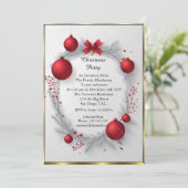 Kleine Monster Weihnachten sehr schönes Party Einladung (Stehend Vorderseite)