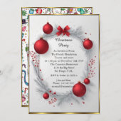 Kleine Monster Weihnachten sehr schönes Party Einladung (Vorne/Hinten)