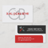 Kleine Motor-Reparatur-Geschäfts-Karten Visitenkarte (Vorne/Hinten)