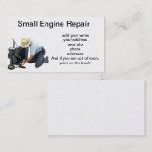 Kleine Motorreparatur Visitenkarte (Vorne/Hinten)