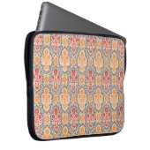 KLEINE MUGHAL BLUME PATTERN-DESIGN HINTERGRUNDKUNS LAPTOPSCHUTZHÜLLE (Vorne Rechts)