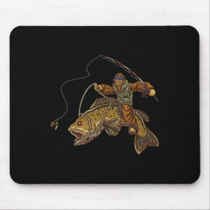 Kleine Mund Byss Angelt Bigfoot Angler Mousepad