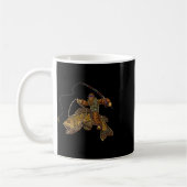 Kleine Mund Byss Angler Bigfoot Fischer Kaffeetasse (Links)