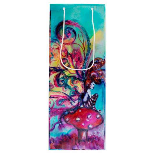 KLEINE MUSHÖMCHEN GESCHENKTÜTE FÜR WEINFLASCHEN (Vorderseite)