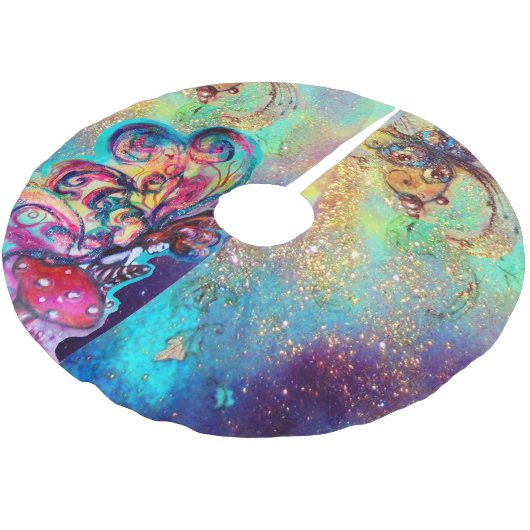 KLEINE MUSHÖMCHEN POLYESTER WEIHNACHTSBAUMDECKE (Schrägansicht)