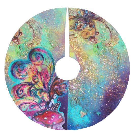 KLEINE MUSHÖMCHEN POLYESTER WEIHNACHTSBAUMDECKE (Vorderseite)