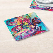 KLEINE MUSHÖMCHEN RECHTECKIGER PAPPUNTERSETZER (angewinkelt)