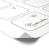 Kleine Mushroom Baby Shower Wald Baby Dusche Poster (Ecke)