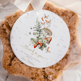 Kleine Mushroom Baby Shower Wald Baby Dusche Runder Aufkleber