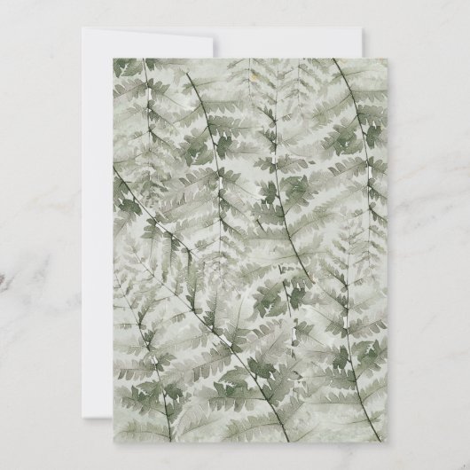 Kleine Mushroom Baby Shower Wald Baby Dusche Save The Date (Rückseite)